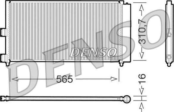 Denso DCN09070 - Конденсатор кондиционера autodnr.net