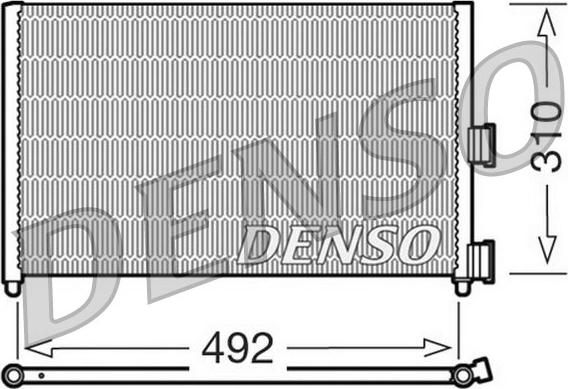 Denso DCN09071 - Конденсатор, кондиціонер autocars.com.ua