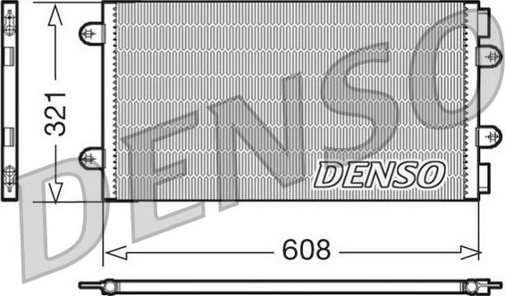 Denso DCN09104 - Конденсатор кондиционера avtokuzovplus.com.ua