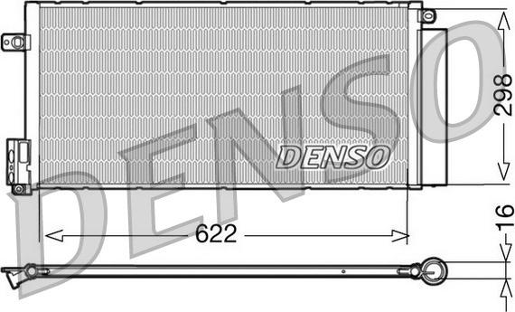 Denso DCN09110 - Конденсатор кондиционера autodnr.net