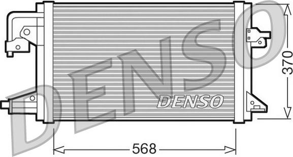 Denso DCN10001 - Конденсатор кондиционера avtokuzovplus.com.ua