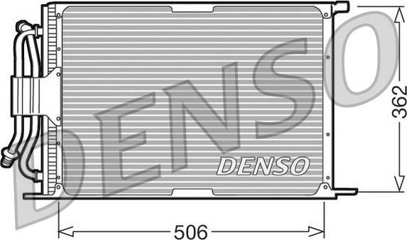Denso DCN10005 - Конденсатор кондиционера avtokuzovplus.com.ua