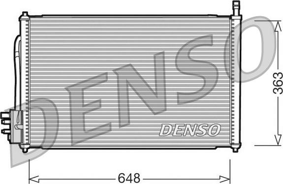 Denso DCN10006 - Конденсатор кондиционера autodnr.net