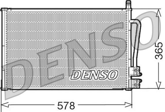 Denso DCN10008 - Конденсатор, кондиціонер autocars.com.ua