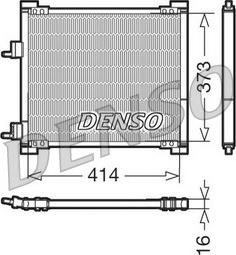 Denso DCN10015 - Конденсатор, кондиціонер autocars.com.ua