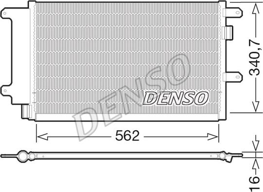 Denso DCN12003 - Конденсатор кондиционера autodnr.net