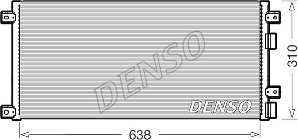 Denso DCN12006 - Конденсатор кондиционера avtokuzovplus.com.ua