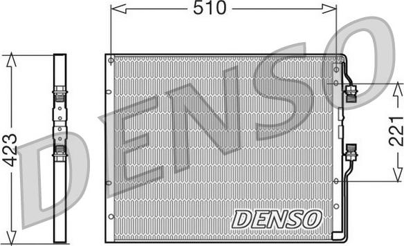 Denso DCN12100 - Конденсатор кондиционера autodnr.net