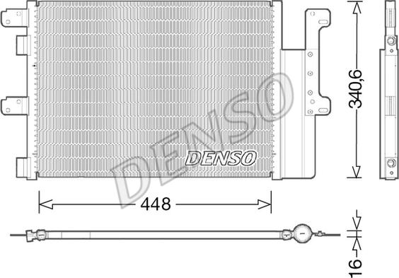 Denso DCN12102 - Конденсатор кондиционера autodnr.net