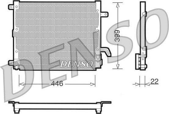 Denso DCN13002 - Конденсатор кондиционера autodnr.net