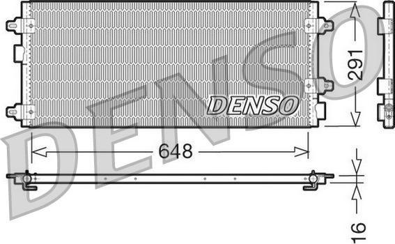 Denso DCN13003 - Конденсатор, кондиціонер autocars.com.ua