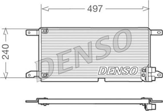 Denso DCN13009 - Конденсатор кондиционера avtokuzovplus.com.ua