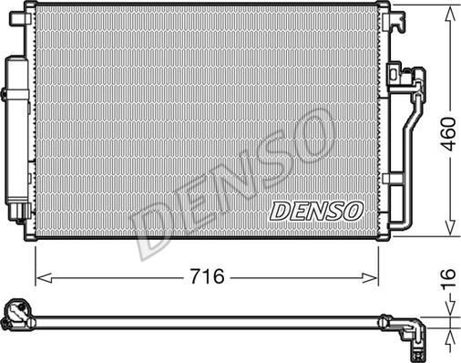 Denso DCN17008 - Конденсатор кондиционера autodnr.net