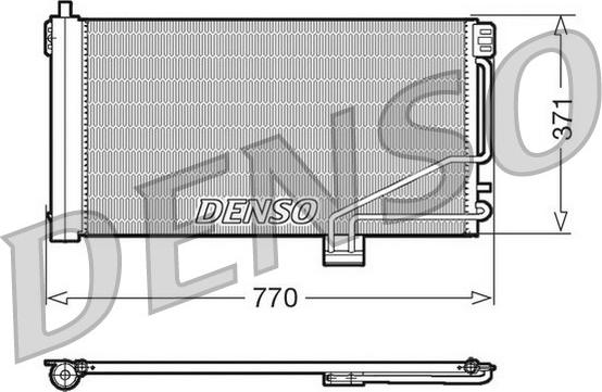 Denso DCN17014 - Конденсор конд. MB W203 Class C autodnr.net