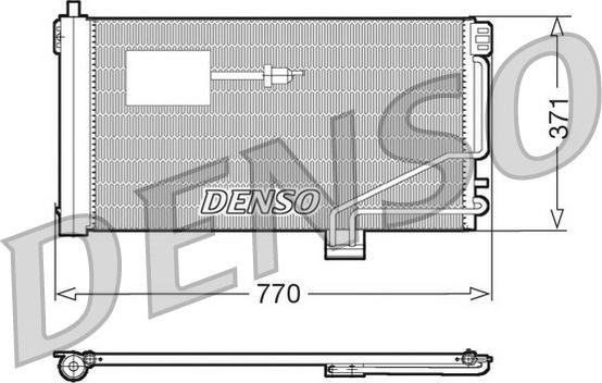 Denso DCN17015 - Конденсатор кондиционера autodnr.net