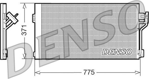 Denso DCN17050 - Конденсатор кондиционера autodnr.net