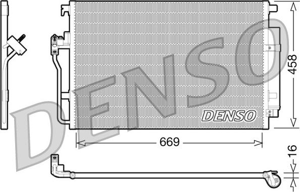 Denso DCN17056 - Конденсатор кондиционера autodnr.net
