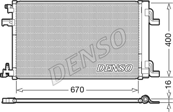 Denso DCN20002 - Конденсатор кондиционера autodnr.net