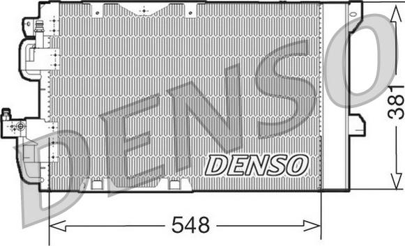 Denso DCN20005 - Конденсатор, кондиціонер autocars.com.ua