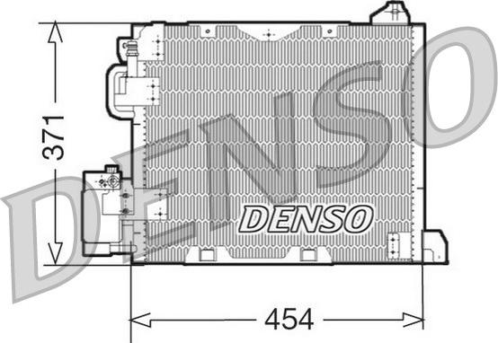 Denso DCN20006 - Конденсатор кондиционера avtokuzovplus.com.ua