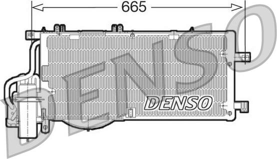 Denso DCN20016 - Конденсатор кондиционера avtokuzovplus.com.ua
