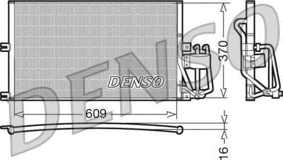 Denso DCN20029 - Конденсатор кондиционера autodnr.net