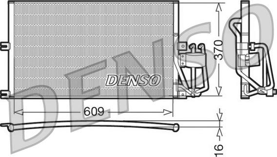 Denso DCN20029 - Конденсатор, кондиціонер autocars.com.ua