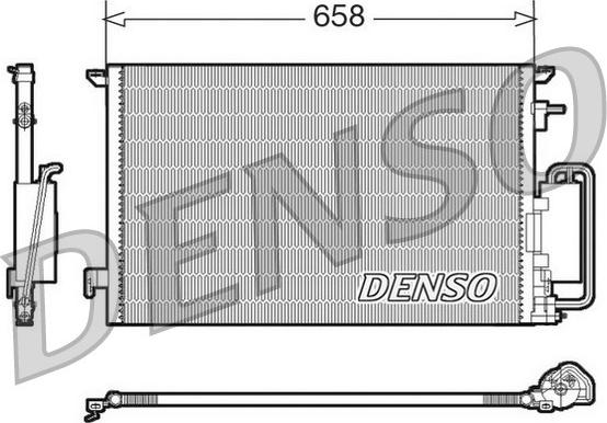 Denso DCN20032 - Радіатор кондиціонера autocars.com.ua