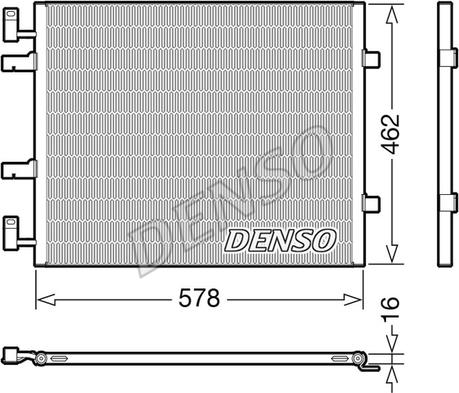 Denso DCN20041 - Конденсатор кондиционера avtokuzovplus.com.ua