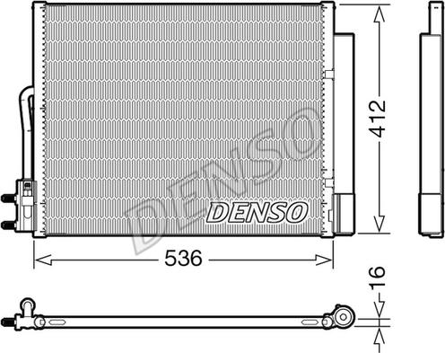 Denso DCN20043 - Конденсатор кондиционера avtokuzovplus.com.ua