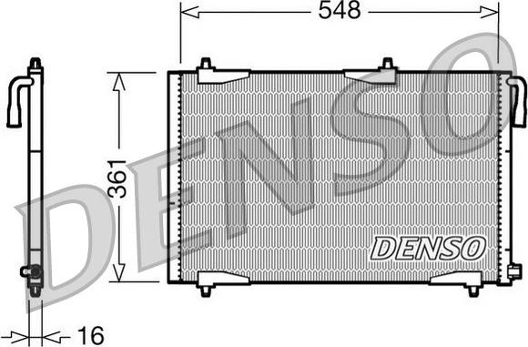 Denso DCN21002 - Конденсатор кондиционера autodnr.net