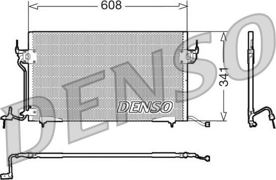 Denso DCN21010 - Конденсатор кондиционера autodnr.net