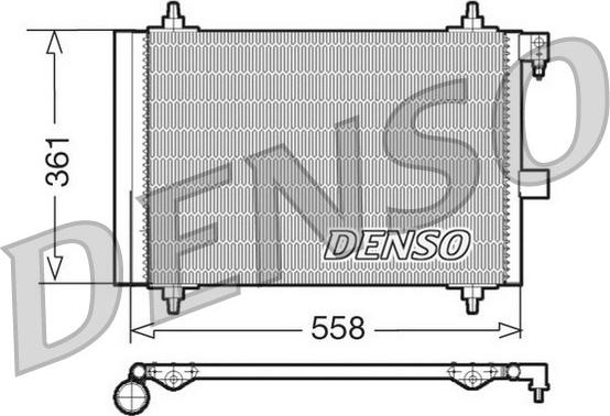 Denso DCN21025 - Конденсатор кондиционера autodnr.net