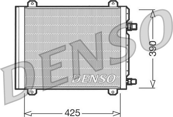 Denso DCN23004 - Конденсатор, кондиціонер autocars.com.ua