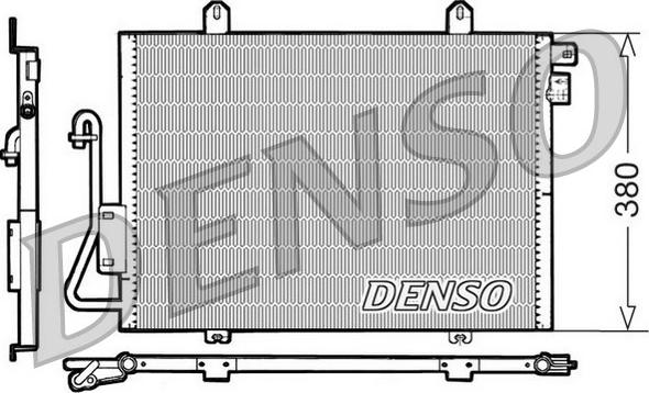 Denso DCN23006 - Конденсатор, кондиціонер autocars.com.ua