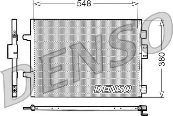 Denso DCN23007 - Конденсатор, кондиціонер autocars.com.ua