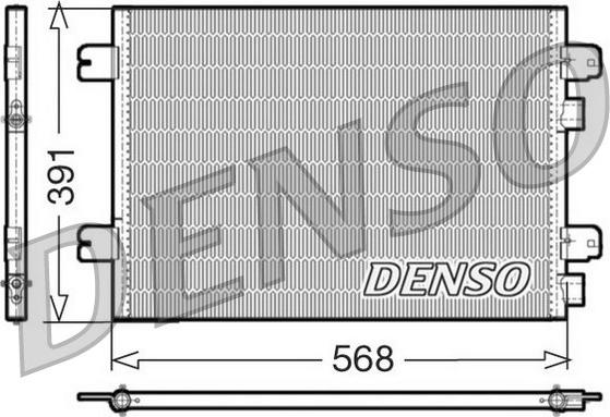 Denso DCN23011 - Конденсатор кондиционера avtokuzovplus.com.ua