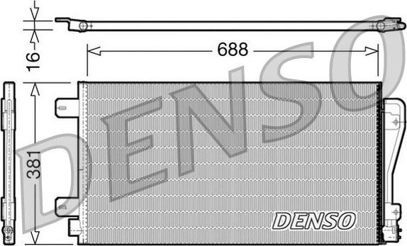 Denso DCN23014 - Конденсатор кондиционера avtokuzovplus.com.ua