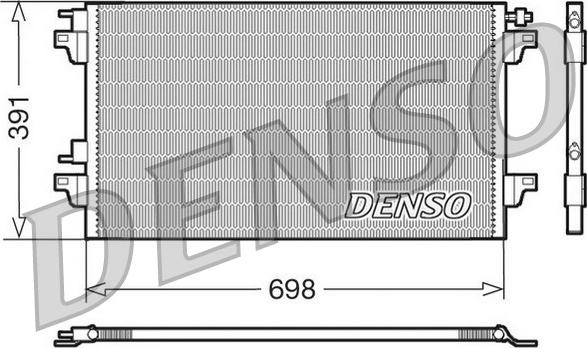 Denso DCN23015 - Конденсатор, кондиціонер autocars.com.ua