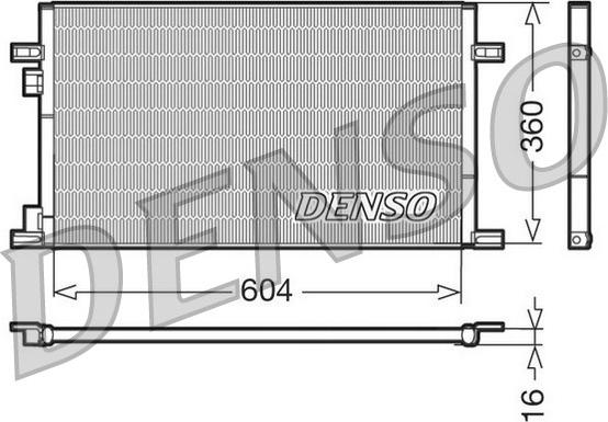 Denso DCN23019 - Конденсатор кондиционера avtokuzovplus.com.ua