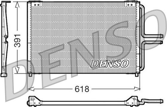 Denso DCN23020 - Конденсатор, кондиціонер autocars.com.ua