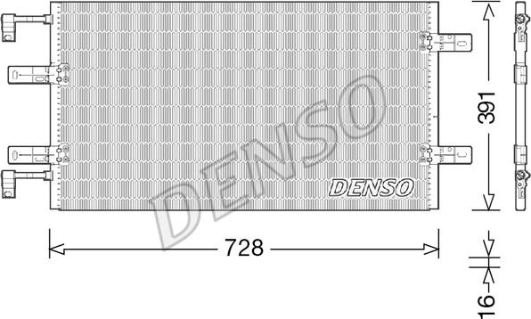 Denso DCN23036 - Конденсатор кондиционера autodnr.net