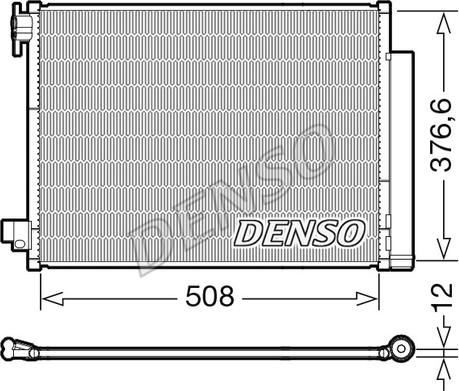 Denso DCN23052 - Конденсатор кондиционера autodnr.net