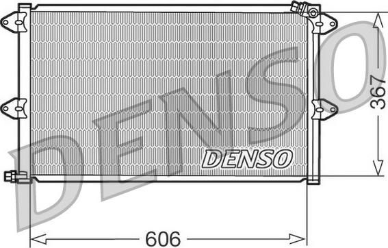 Denso DCN27001 - Конденсатор, кондиціонер autocars.com.ua