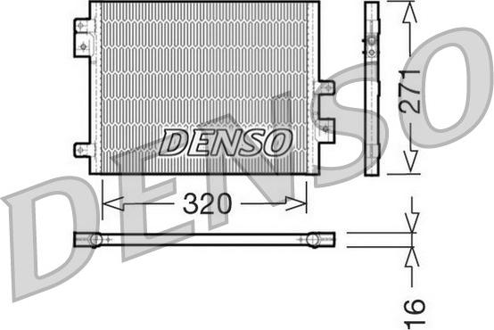 Denso DCN28002 - Конденсатор кондиционера autodnr.net