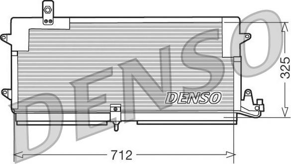 Denso DCN32004 - Конденсатор, кондиціонер autocars.com.ua