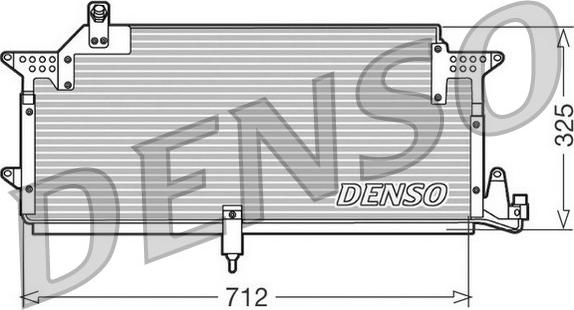 Denso DCN32005 - Конденсатор, кондиціонер autocars.com.ua