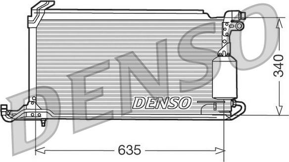 Denso DCN32010 - Конденсатор, кондиціонер autocars.com.ua