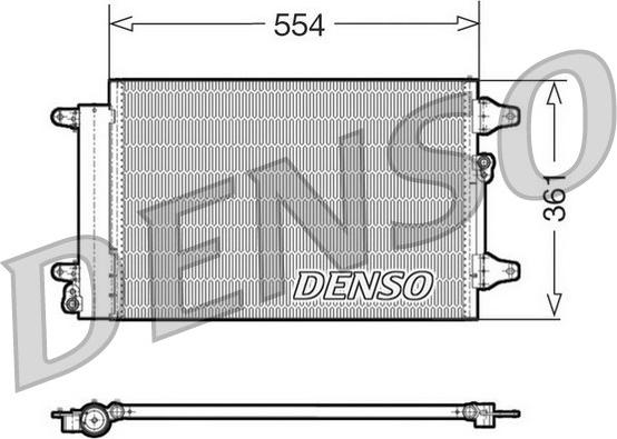 Denso DCN32015 - Конденсатор, кондиціонер autocars.com.ua