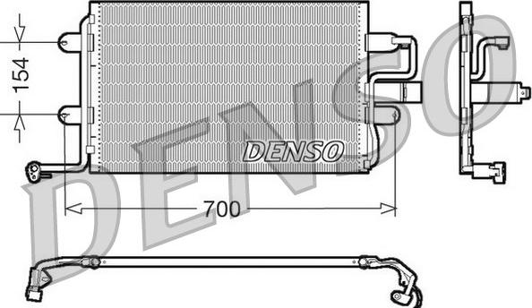 Denso DCN32017 - Конденсатор, кондиціонер autocars.com.ua